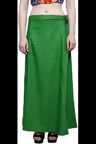 Indian Fine Finish Women's Green Cotton Blended Shapewear Petticoat For  Saree at Best Price in Shirur