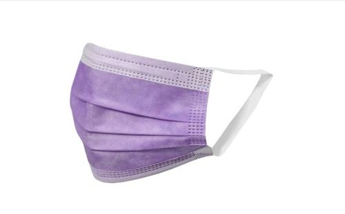 Purple Anti Pollution Non Woven 3 Ply Face Mask For Men And Women Use