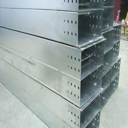 Silver Color Galvanized Coated Heavy-Duty Mild Steel Single Rail Cable Tray
