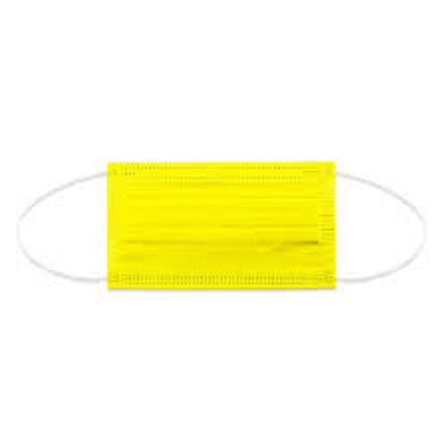 Three Ply Breathable Yellow Disposable Face Mask With Comfortable Air Loop  Age Group: Suitable For All Ages