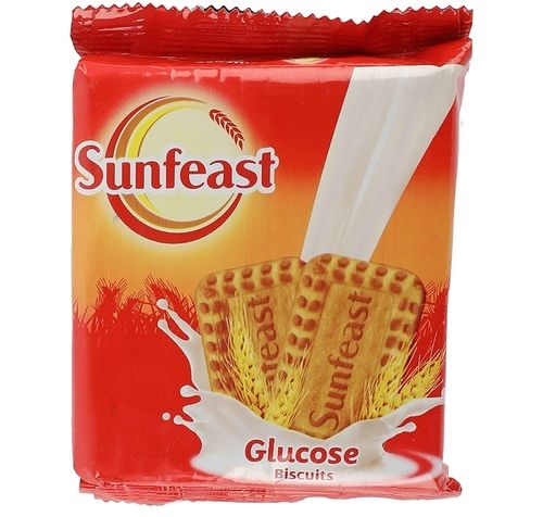 100% Pure Healthy And Sweet Rectangular Sunfeast Glucose Atta Biscuits Fat Content (%): 0.2 Percentage ( % )