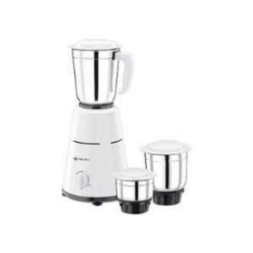 Metal Commercial Mixer Grinder With Three Jars, White Color And Stainless Steel Blade