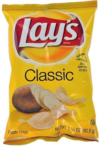 Aloo Crispy Tasty And Delicious Lays Classic Plain Salty Chips 