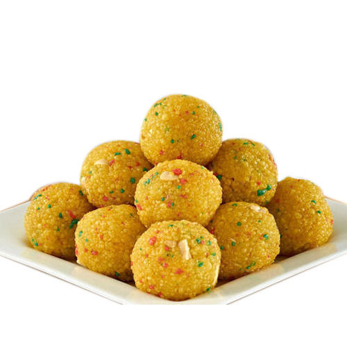 Fresh And Delectable Taste Yellow Motichoor Laddu With Long Shelf Life