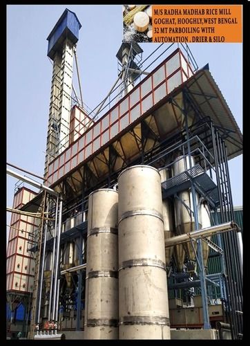 High Performance And Low Maintenance Paddy Parboiler Plant For Industrial