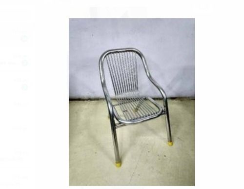 Non Foldable Stainless Steel Chair With 1.5 Feet Seating Height For Home And Hotel Use