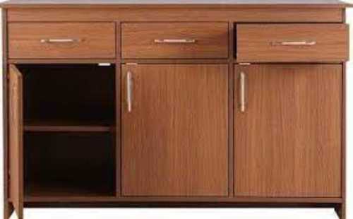 Polished Wooden Storage Cabinet Dark Brown Polished, Non Breakable And Recyclable