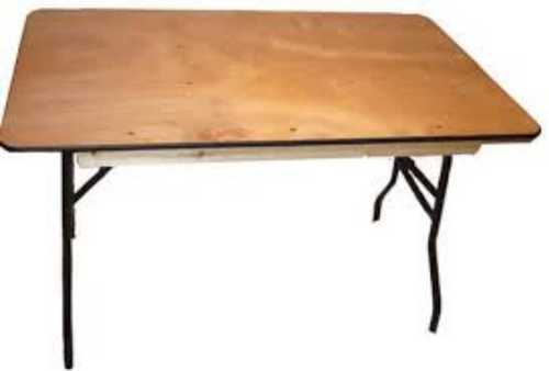Wooden Table For Restaurant, Office And Home, Rectangular Shape And Polished 