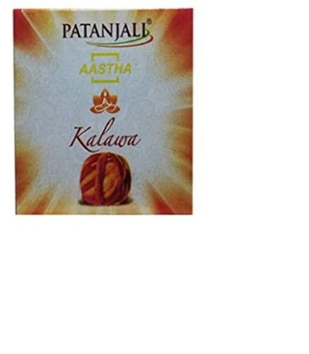 Red Yellow 100% Cotton And Natural Pooja Kalawa