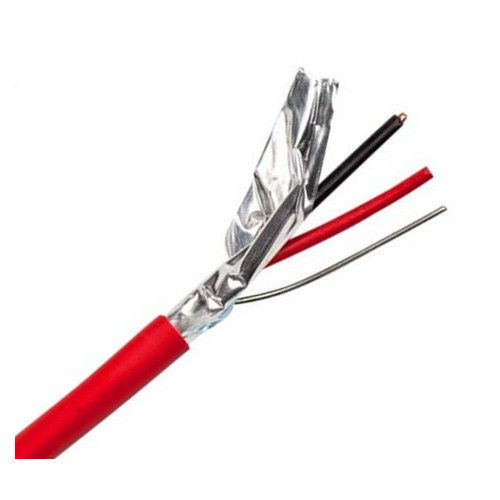 1100 V Pvc Red And Black Fire Alarm Cables Roll Flexible And Long Lifespan Conductor Material: Copper