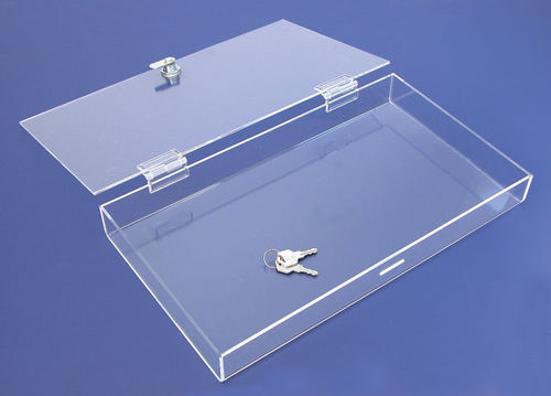 Rectangular Durable, Easy To Clean And Modern Design Transparent Glossy Single Door Acrylic Box