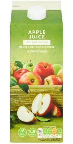Impurity Free Apple Juice Sainsburys Fresh No Added Preservatives and Colors