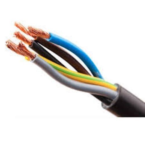 Pvc Black Copper Security Cable Used For Industrial Security Flexible And Long Lifespan Shield Material: Rubber