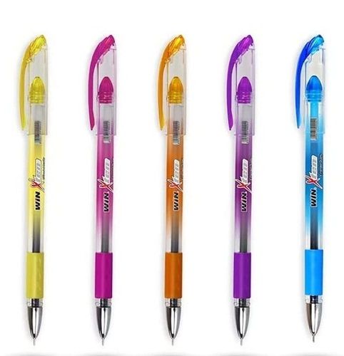 Plastic Smooth And Long Lasting Blue Ball Pen For Students With Comfortable Rubber Grip 