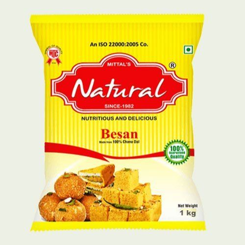  Nutritious And Delicious Mittal Natural Light Yellow Finely Grounded Besan, Net Weight 1kg Packet