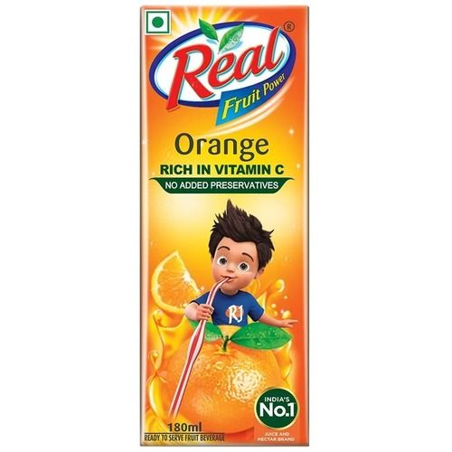 100 Percent Fresh And Pure Real Fruit Power Orange Flavor Juice No Added Preservatives Alcohol Content (%): 0%