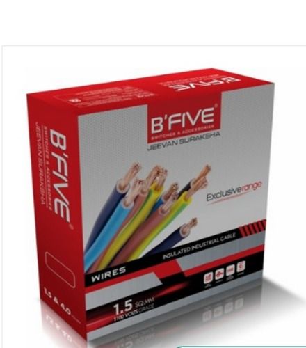 Multicolor B Five Electrical House Wire 90 Mm 0.75 To 10 Sq Mm Flexible And Long Lifespan