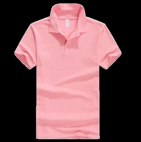 Polo Cotton T Shirt (Light Pink)