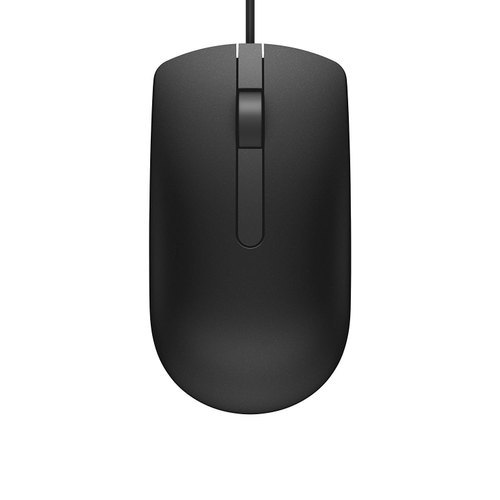 Black Dell Ms116 Usb Wired Mouse With 1000 Dpi Movement Resolution Application: Computer