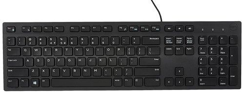 Black Pvc Computer Wired Keyboard Light Weight Strong And Long Lifespan