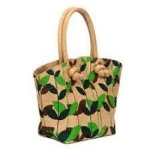 Eco Friendly Organic Multicolour Washable Designer Handmade Printed Jute Bag