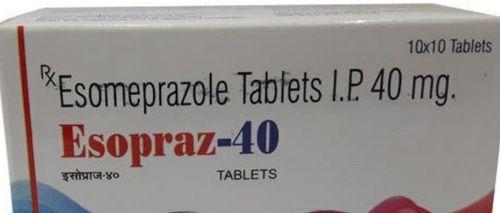 Esopraz-40 Esomeprazole Tablets, 10X10 Blister Pack General Medicines