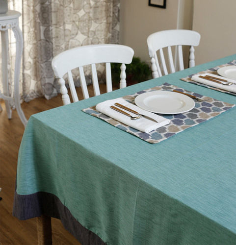 Rectangular Plain Cotton Table Cover For Table Covering