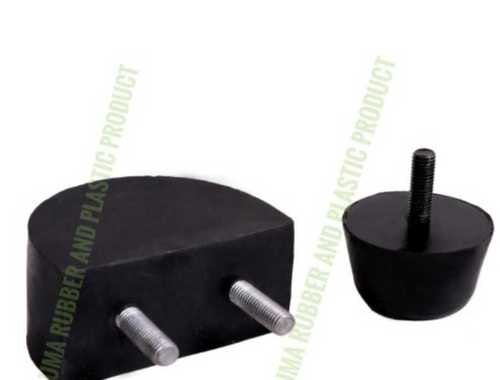 Eco Friendly Rubber Buffer In Black Color And Round And D Shape For Industrial Use