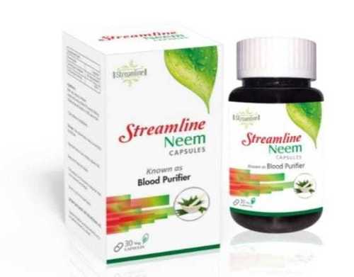 Streamline Neem Capsules For Blood Purifier And Skin Health