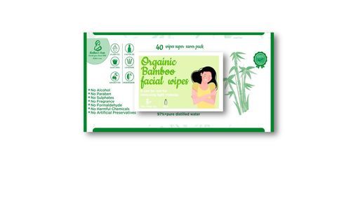 100% Percent Organic Unscented And Biodegradable Bamboo Wet Facial Wipes Age Group: Adults