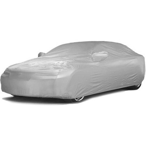 100 Percent Plain Polyester Silver Colour Single Non Woven Tarpaulin Car Cover