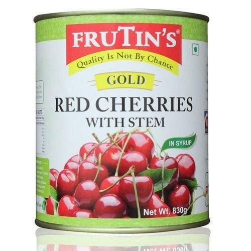 100 % Vegetarian Frutins Red Cherry With Stem, Low Sugar And High In Nutritive Values 830 Grams