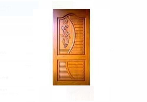 Inward/ Outward 20-30Mm Thick 7 Feet Brown Wooden Membrane Door For Interior And Exterior