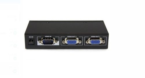 Black 256 Gram Computer Vga Splitter Used For Connecting Projectors And Televisions