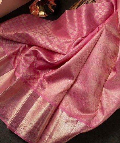 Comfortable Wedding Wear Kanchipuram Silk Saree With Blouse Piece