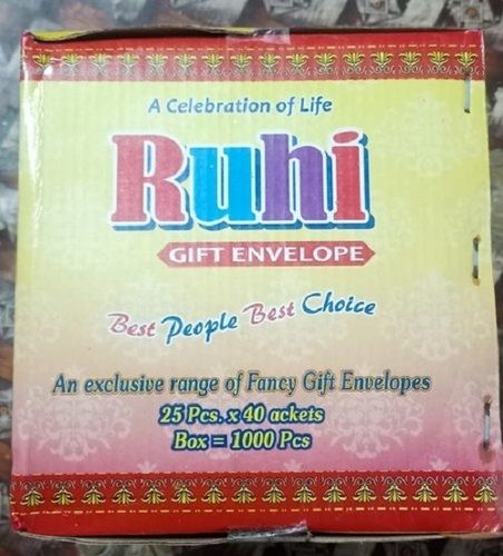 Designer Paper Ruhi Fancy Gift Envelope Eco Friendly Durable And Long-Lasting 