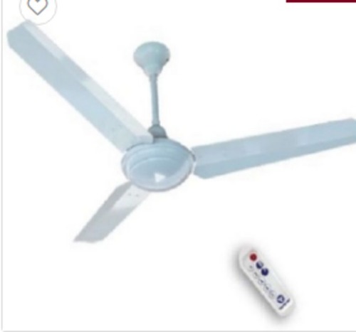 White Energy Efficient Ceiling Fan With Remote