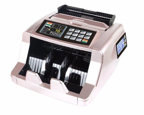 White Fake Note Detection Cash Counting Machine Used To Detect Fake Notes