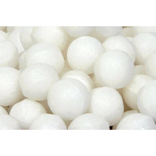 Fresh Round White Naphthalene Balls Used In The Manufacturing Of Plastics And Rubber Power Source: Manual