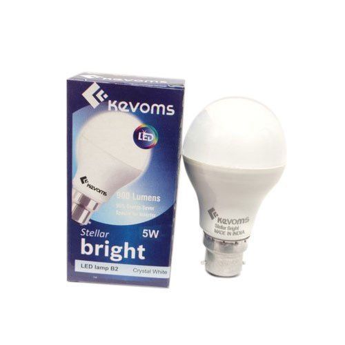 Light Weight Long Lifespan And Energy Efficient Aluminum Round White Led Bulb Input Voltage: 220 Volt (V)