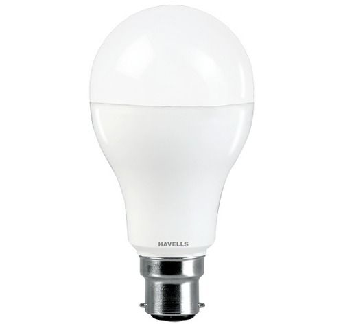 Lower Power Consumption Energy Efficient Round White Havells Led Bulbs (13 Watt) Body Material: Aluminum