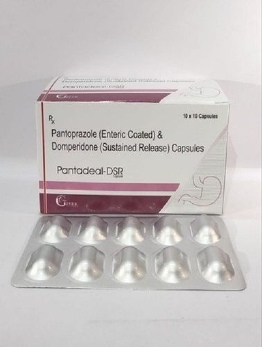 Pantadeal-Dsr Pantoprazole And Domperidone Capsules, 10x10 Blister Pack