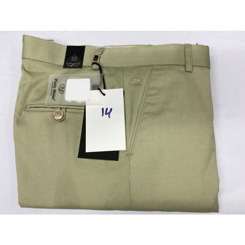 Granite Green PlainSolid Premium Cotton Pant For Men