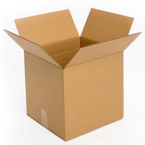 Brown Rectangle Corrugated Cardboard Box Light Weight And Durable Use In Packaging Products