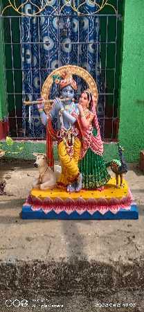 Resin Handmade 2.3 Feet Hindu Lord Radha Krishna Statues for Worship