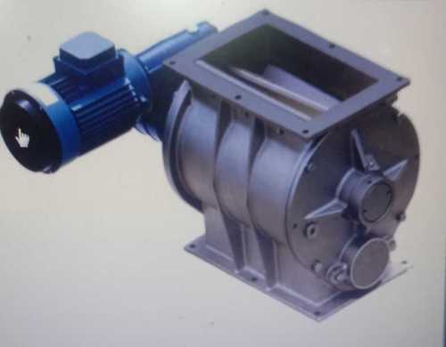 Rotary Air Lock Valve In Cast Iron Metal And Grey Blue Color, Capacity 10-100 Tp