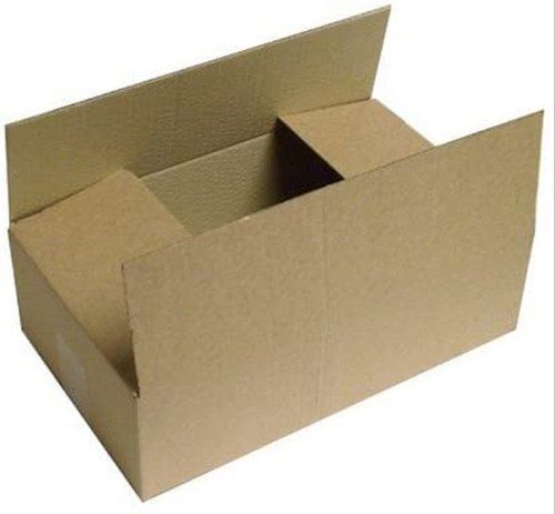 Brown Rugged Construction And Heavy-Duty Finish Strong Corrugated Cardboard Box Perfect For All Packing Needs