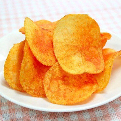 Spicy And Yummy Potato Chips Low In Calories And Sodium, No Cholesterol