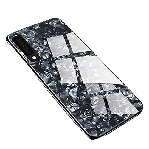 Stylish Look And Good Quality Black Or Grey Plastic Marble Design Mobile Back Cover - Plastic, Black/Grey, Marble Design | Scratch Resistant, Drop Protection, Durable, Easy to Use