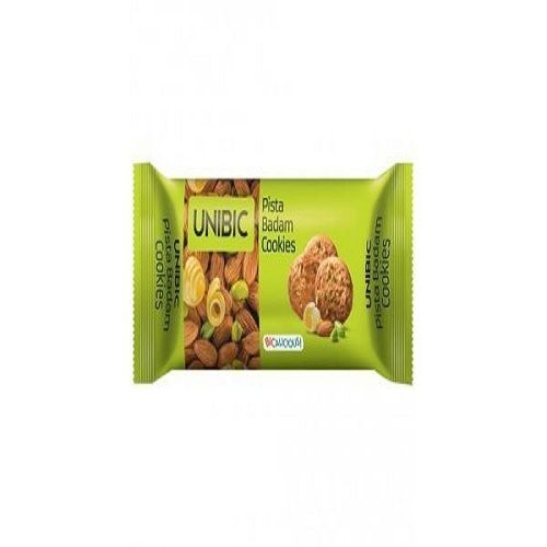 Sweet And Delicious 100% Pure Healthy Round Unibic Pista Badam Cookies